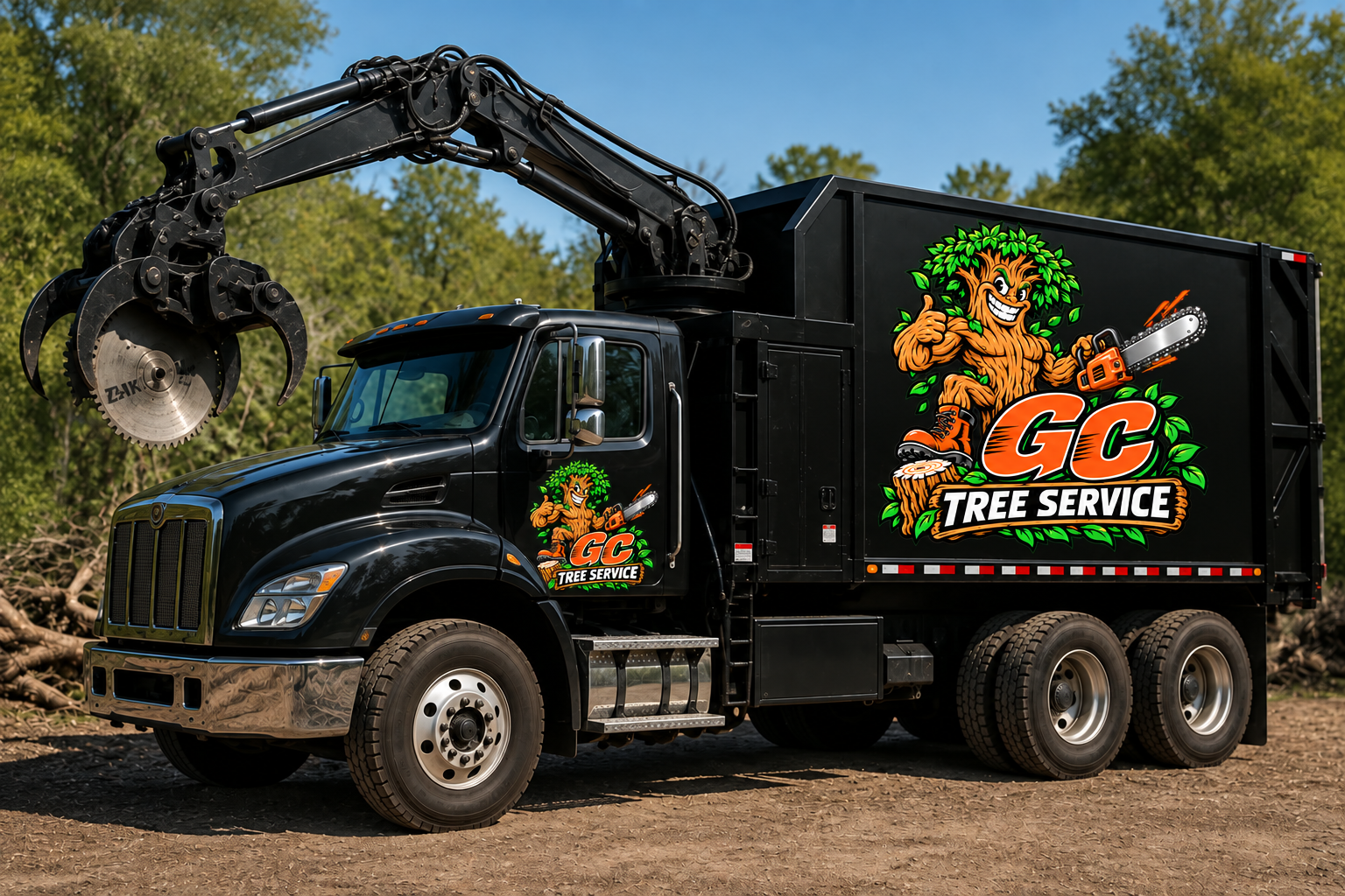 GC Tree Service grapple truck